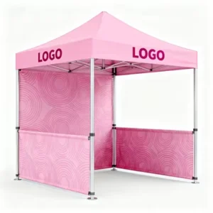 Customized 10×10 Advertising Waterproof Oxford Fabric UV Resistant Aluminum Frame Easy Installation Trade Show Tent