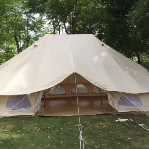 Customized 280g 300g 360g 380g Glamping Waterproof Camping Canvas Emperor Tent Bell