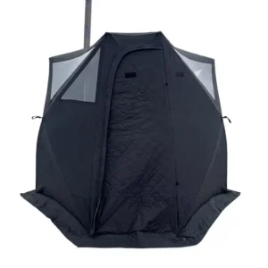 Customized 3 Layer Insulated Mobile Sauna Tent Pop up Portable Sauna with Wood Stove Jack 300D Oxford Thermal Winter Tent