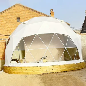 Customized 4M Outdoor Igloo Geodesic Dome Hotel Glamping House Tent