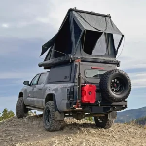 Customized 4×4 Overland Aluminium Canopy with Clamshell Roof Tent Pickup Truck Canopy for Ford Ranger