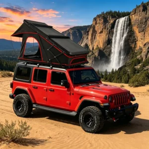 Customized Aluminum Shell Automatic Foldable Car Rooftop Tent for Outdoor Camping