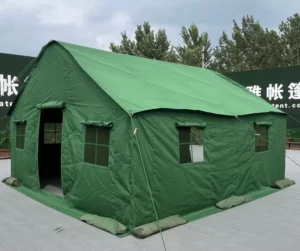 Customized Army Green Heavy Duty Canvas Base Outdoor Camping Field Shelter Arctic 10 Man Tent