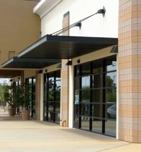 Customized Black Aluminum Alloy Entrance Canopies