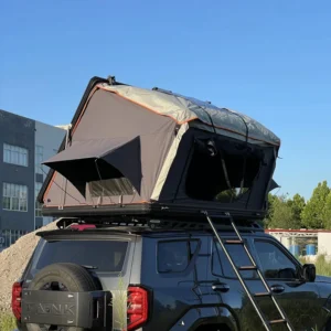 Customized Camping Aluminum Oxford Four Season Waterproof Windproof Overlanding Hard Shell Vehicle R Car Roof Tent Quick Setup