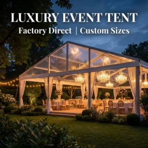 Customized Clear Transparent Wedding Party Marquee Tent for Outdoor Events & Exhibitions