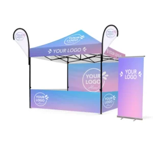 Customized Design 10×10 Waterproof Oxford Fabric Aluminum Frame Tent Multiple Colors for Trade Tradeshow Giveaways