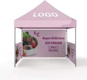 Customized Double Advertising Tent Four-legged Umbrella Tent Folding Telescopic Sunshade Shelter for Promotional Events