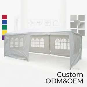 Customized Event Tent 3x6m Folding Party Gazebo Church Windows Portable Outdoor Wedding Canopy for Party Backyard Camping