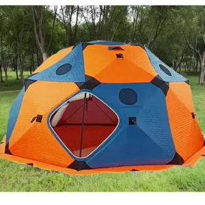 Customized Extra Large Premium Quality Insulated Octagonal Ice Fishing Tent for Outdoor Camping