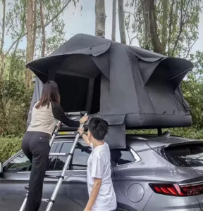 Customized Fully Automatic Waterproof Roof Top Tent Car PVC Mesh Cloth Double Layer Four Season Portable Universal Model