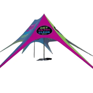 Customized Logo Outdoor Star Canopy Tent Heavy Duty Marquee for Camping Wedding Display Double Pole Star Tent