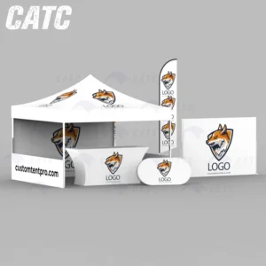 Customized Logo Printing Heavy-Duty Pop-Up Aluminum Canopy Tent