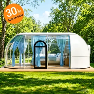 Customized Size Transparent Igloo Dome Bubble House Polycarbonate Dome Tent