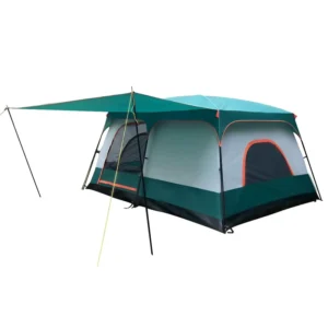 Customized Two-Room Camping Tent with Oversized Canopy, Large Oxford Fabric, Outdoor Park Camp Tent