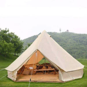 Customized Waterproof Bell Tent 3m 4m 5m 6m Outdoor Cotton Camping Tent