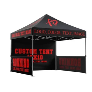 Customized Waterproof Single Indoor Outdoor Pop Folding Tent Frame Heavy Duty 3X3 10X10 Canopy for Street Food