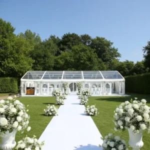 Customized Wedding Tent Outdoor Marquee Tante De Mariage Glamping Iron Event Party 10×20 Tents for 300 500 1000 People Events