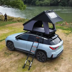 DIY 4X4 SUV Rooftop Tent Large 4 Person Portable Folding Canvas Four-Season Double Layer