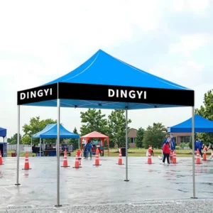 DY-AD-4 10x10ft Aluminum Alloy Foldable Lightweight Eco Friendly Waterproof Custom Printed Outdoor Tent Trade Shows