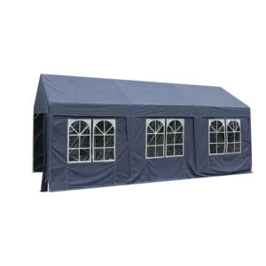 Deep Blue PVC Waterproof & Windproof Extended Type Outdoor Hotel Camping Safari Tent Canopy