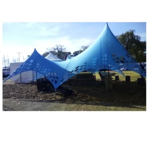 Deep Blue Small Size Outdoor Hole Shape Party Tent for Different Events