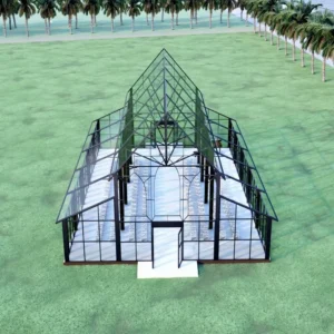 Detachable Event Space Wedding Venue Clear Roof Glass Event Tent Black Frame Tent Marquee