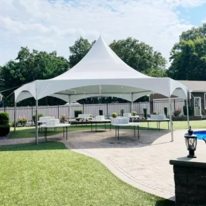 Dia 40ft Outdoor Luxury Multi High Peak Insulated Glamping PVC Tent Eco Friendly Resort Safari Reception Event Restaurant Tent