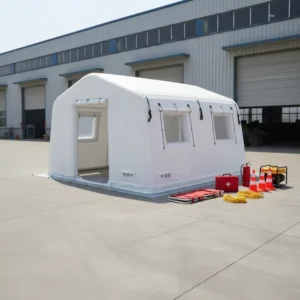Disaster Relief Tent Large Air Supported Spacious Weather Protected Emergency Tent Shelter