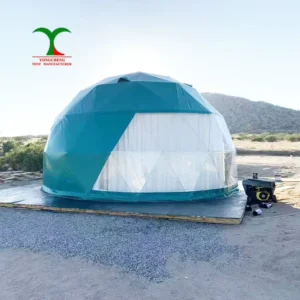 Dome House for Camping Factory PVC Glamping Tent, 6m Geodesic Dome Tent House