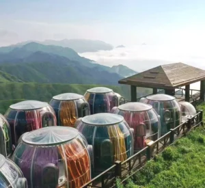 Dome Shape Tent for Glamping for Lodge Resort Architecture Design Outdoor Use