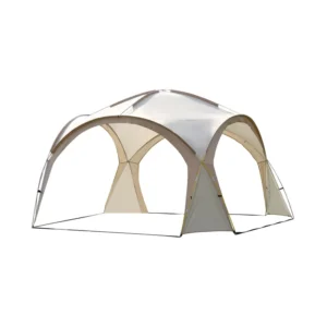 Dome Tent Multi Person Outdoor Sunshade and Rainproof Canopy 3000mm Silver Ventilation