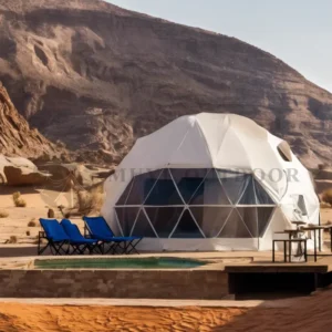 Dome Tent for Luxury Glamping with Hotel-Grade Furnishings and Outdoor Amenities Geodesic Dome Tent
