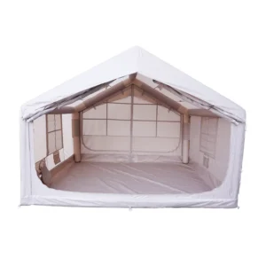 Double Door Double Skylight Inflatable Tent 7.5sqm Oxford Camping Tent Quick Setup Waterproof