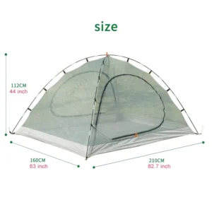 Double Layer Camping Tent Enhanced Rainstorm & Wind Resistance for Family Hiking Travel All-Weather Shelter