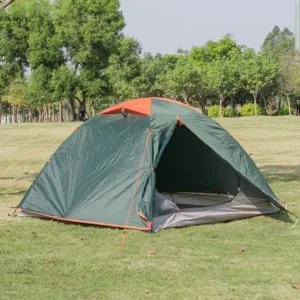 Double-Layer Camping Tent with Rainstorm and Wind Resistance for Family Hiking and Travel, All-Weather Shelter