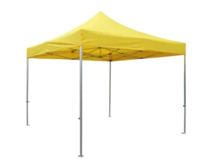 Double Layer Fabric 3x3m Gazebo Waterproof Aluminum Frame PVC Cover Simple Style Pop Up Trade Show Tent for Indoor Outdoor