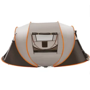 Double-Layer Inflatable Pop-Up Tent, Portable Waterproof Outdoor Camping Tent for Large Families