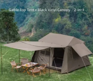 Double-Layer Instant-Open Waterproof Oxford Tent, 3-4 Person, Outdoor Camping Picnic