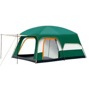 Double-Layer Outdoor Camping Waterproof Tent, 2 Bedrooms, 1 Living Room, 8-12 Persons, Large Size