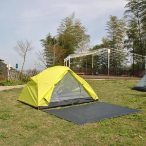 Double-Layer Pop-Up Green Ultralight Double Tent Mountain Backpack Tent with Groundsheet for Camping