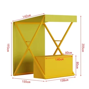 Double-Layer Waterproof Iron Round Outdoor Display Booth Tent for Trade Shows, Festivals, Events and Pop-Up Shops