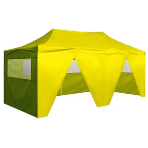 Double Pop-up 3x6m Aluminum Frame Patio Canopy Gazebo Tent with Sides