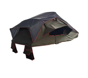Double Rooftop Tent with Aluminum Alloy Frame Waterproof Canvas All Seasons Use 143X310CM One Bedroom