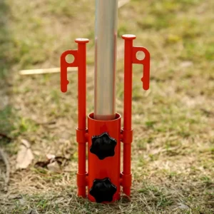 Double Tent Pole Holder Tube, Reinforced Windproof Awning Rod Holder for Camping, Fishing and Hiking