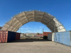 Double Trussed Container Shelter with Doors