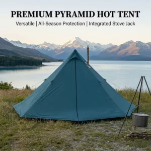 Double Ventilation Anti Condensation Summer Pyramid Tent Two Bedrooms Mesh 2kg Ultralight 2 4P OEM