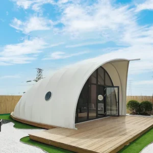 Double Waterproof Four-Season UV Protection Resort Glamping Tent for Hotel Room Style Outdoor Accommodation