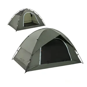 Double layer Foldable Thickened Waterproof Windproof Four Seasons Ultralight Easy Setup 2 3 Person Portable Camping Tent