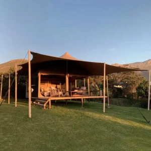 Double-layer Luxury Camping Tent with Bathroom Suitable for Outdoor Resorts and Luxury Hotel Tents